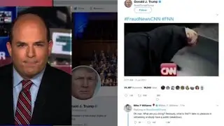 Trump posts anti-CNN video on Twitter