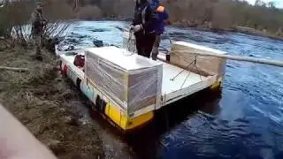 сплав по Западной Двине  25 04 2017г