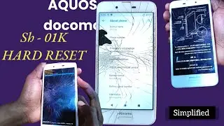 How to HARD RESET AQUOS Docomo Sh - 01K Android 9 - Soft & Hard