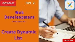 Oracle APEX Tutorial - 3 (Create Dynamic List of Course)