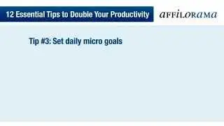 12 Essential Tips to Double Your Productivity