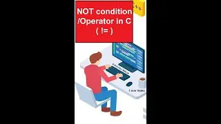 how to use NOT operator in C programming | NOT condition | #shorts