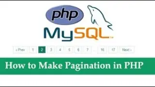 How to create Pagination Using PHP and MySQL