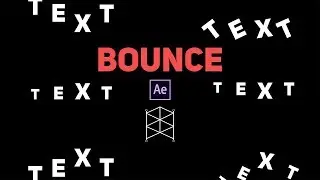 Анимация прыгающего текста в Adobe After Effects. Как сделать прыгающий текст. Уроки After Effects.