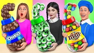 Wednesday vs Grandma Cooking Challenge | Funny Food Situations by Multi DO Challenge