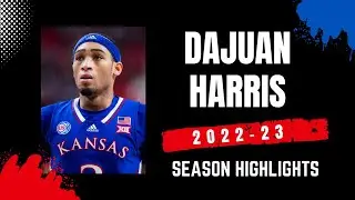 Dajuan Harris 2022-23 Kansas Jayhawks Highlights