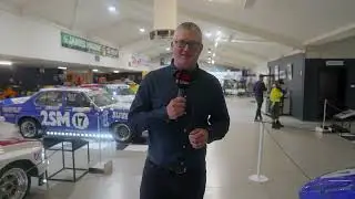 Inside the Repco 100 display at the National Motor Racing Museum