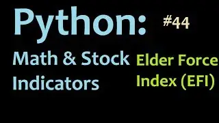 Python Finance and Math Tutorials: Programming the Elder Force Index (EFI)