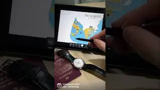 Custom illustrated travel map