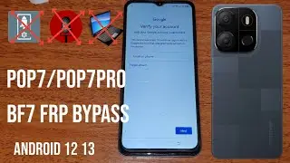 TECNO POP7 POP7PRO BF7 FRP BYPASS Without PC 2024