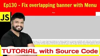 Ep130 - Fix overlapping banner with menu review and source code