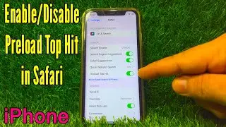 How to Turn Enable or Disable Preload Top Hit in Safari on iPhone X