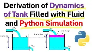 Derivation of Dynamics of Tank Filled with Fluid and Python Simulation - Control and Process Dynamic