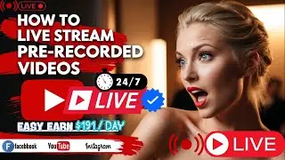 How to Live Stream Pre Recorded Video on YouTube And Facebook | How to Live Stream 24/7 on YouTube