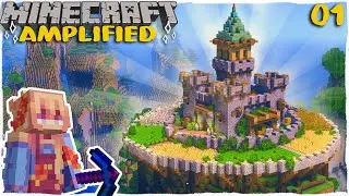 I Built the PERFECT Castle in Minecraft Amplified (#1)