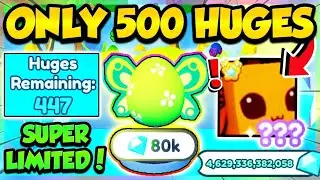 HATCHING LIMITED *500 HUGES* EGG UNTIL I GET HUGE BUTTERFLY!! (Pet Simulator X Roblox)