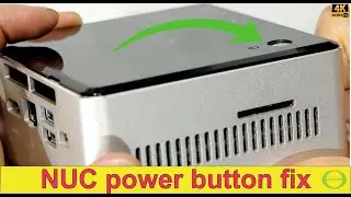 Intel NUC 6i5SYH power button collapsed, stuck, broken - fixed