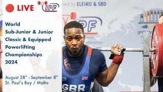 Men Jr, 93 kg B-group classic - World Sub-Junior & Junior Powerlifting Championships 2024