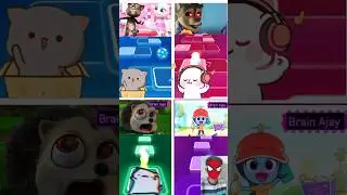 Talking Tom vs Paw Patrol Exe vs Jungle Beat Exe vs Sheriff Labrador Exe Coffin Dance Tiles Hop 297