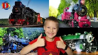 ПОЕЗД и ЖЕЛЕЗНАЯ ДОРОГА игрушки | Про Поезда и Паровозики видео для детей