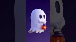 3D Cute Ghost 🎃