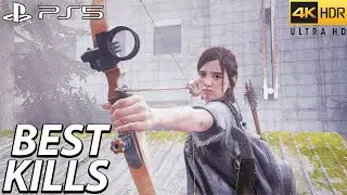 The Last of Us 2 PS5 - Best Kills 8 ( Grounded ) | 4k 60FPS