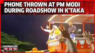 Phone Thrown In Excitement At PM Narendra Modi During Karnataka Roadshow | English News | Top News