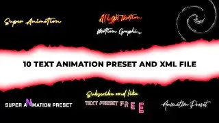 Top 10  Text Animation Preset For Alight Motion | Alight Motion Text Animation Preset | Text Effect