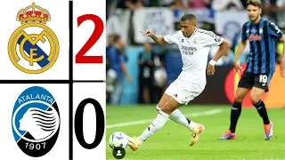 Real Madrid vs Atalanta FINAL UEFA SUPER CUP 2024 - Mbappe First Goal - fede valverde goal