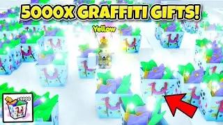 I Opened 5000x Graffiti Gifts & Got.. (Pet Simulator 99)