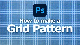 Photoshop how to make a grid pattern