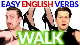 Learn English Verbs: WALK 🚶‍♀️ Easy English Comprehensible Input Beginner Lesson | Natural Approach