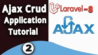 #2 laravel ajax crud | laravel 8 install, page design & read data