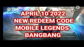 APRIL 10 2022 NEW REDEEM CODE MOBILE LEGENDS BANGBANG