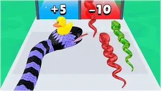 Snake Run Race - Gameplay Max Level (Update: New Snakes)