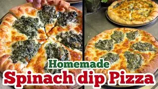 Spinach Dip Pizza Angels Pizza Inspired || Spinach Pizza Recipe