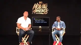 UNCENSORED Live Promo Shoot With Dwayne Johnson & Kevin Hart | 2016 MTV Movie Awards