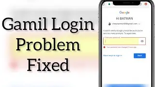 How To Fix Gmail Login Problem On iPhone | Something Went Wrong Please Try Again | 2022