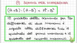 Prodotto notevole somma per differenza | Videolezione di algebra