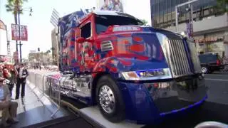 Optimus Prime and Peter Cullen Imprint Ceremony