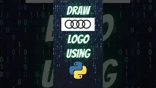 Draw Audi Logo using Python Turtle #shorts #python #pythonturtle #audi   #pythonshorts