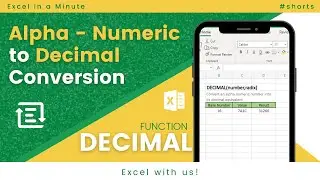 DECIMAL FUNCTION IN EXCEL 