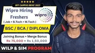 Wipro Off Campus Drive 2023 | Bulk Hiring | Merge Bonus Plus Joining Bonus | Apply Now