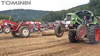 Tractor Pull | Oldtimer-Traktor-Baumstammziehen in Schaufling 2024 🚜 Video 2/2