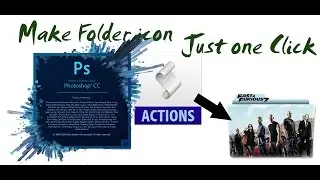 Make Folder icon just for one click using Photoshop Actions