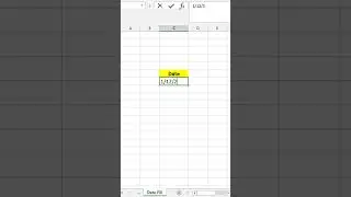 Date sequence fill | Excel #shorts
