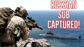 Canadian Sniper Team Captures Russian  Submarine in Amphibious Raid for Ukraine | ARMA 3