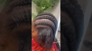 Stitch Braids on natural hair #braids #stitchbraids #doasuntotheLord