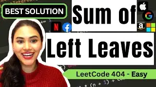 Sum of Left Leaves - LeetCode 404 - Python