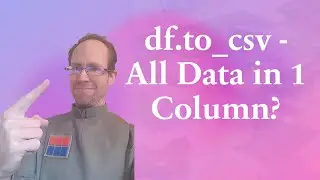 df.to_csv gives all data in 1 column? Pandas - Excel problem